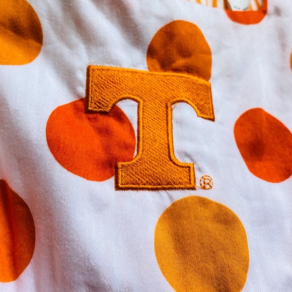 Sara Lynn Togs University of Tennessee Vols Orange Polka Dot Dress 3T - Picture 2 of 8